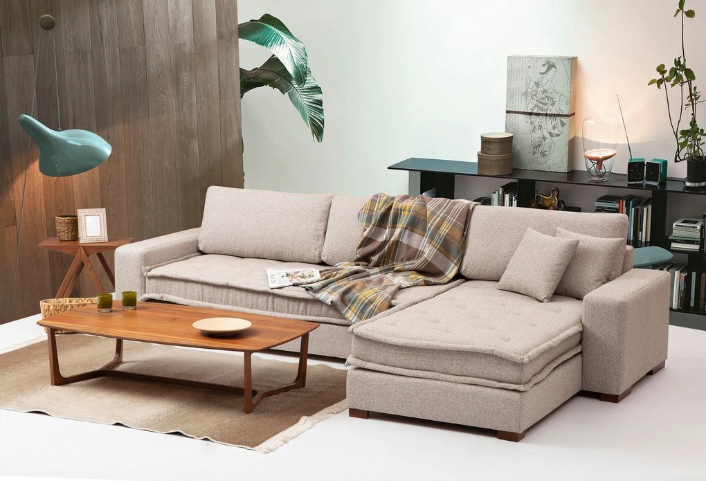 Canapea de colț Lena Corner (L3-CHL) - Sand Beige