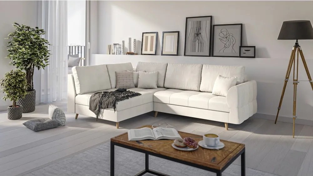 Colțar crem (pe partea stângă ) Ariella – Ropez