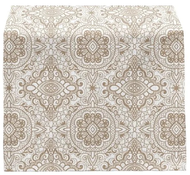 Napron de masă 40x130 cm Beige Mandala – Mila Home
