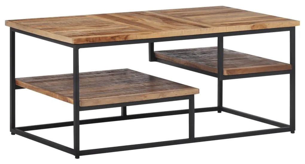 vidaXL Măsuță de cafea, 90x50x39 cm, lemn masiv de tec reciclat