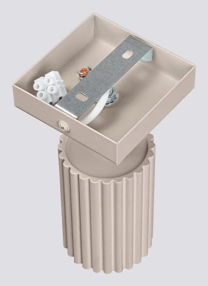 Spot taupe din metal 8x16 cm Gleam – Sollux