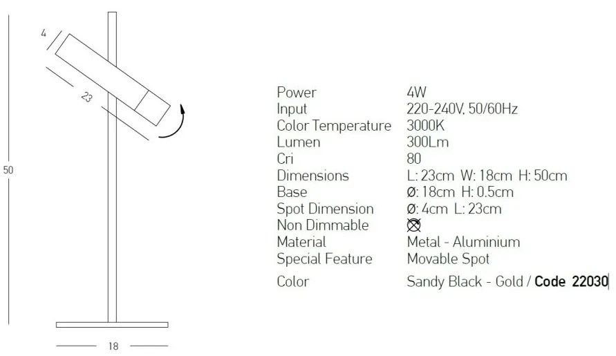 Veioza/Lampa LED de masa design modern minimalist Lary