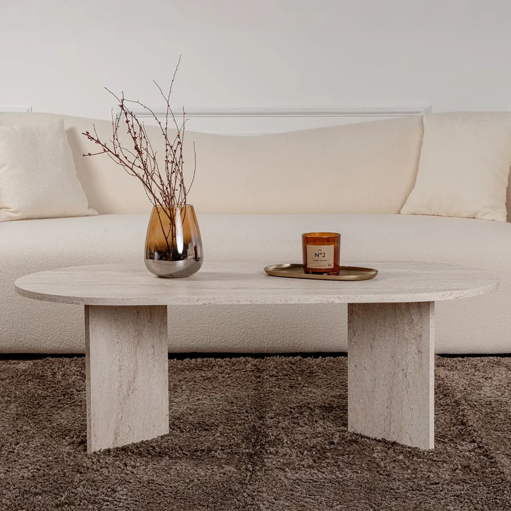 Masă de cafea Sable Travertine