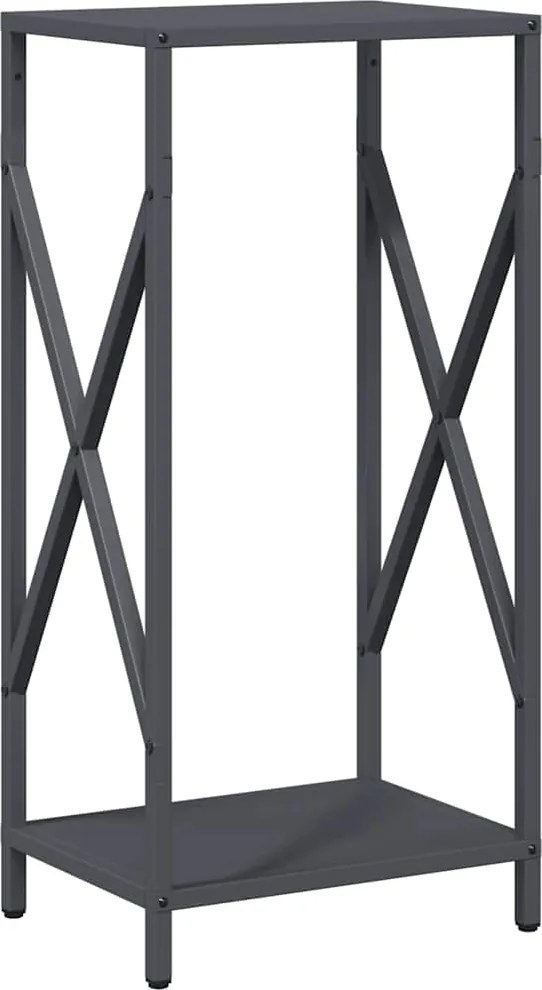 vidaXL Suport pentru lemne de foc Antracit Oțel laminat la rece