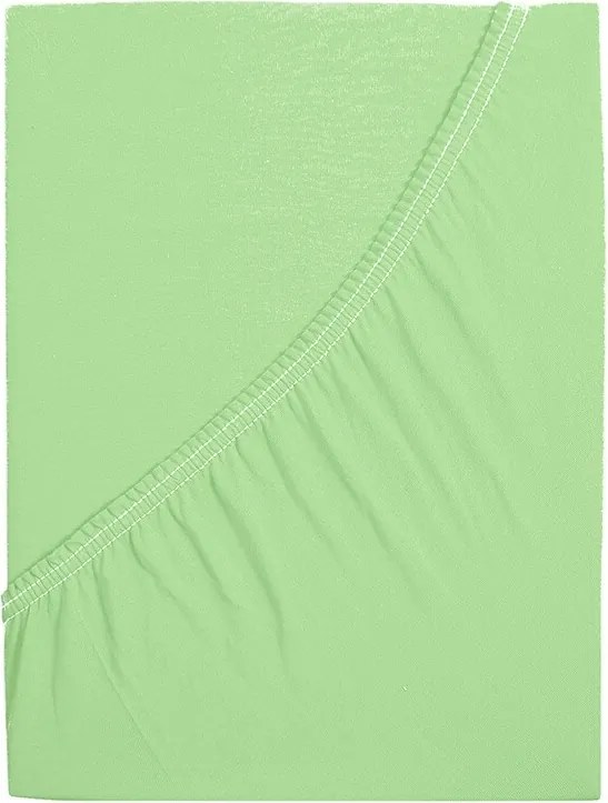Cearșaf de pat jersey 4Home Ideal verde, 90 x 200 cm