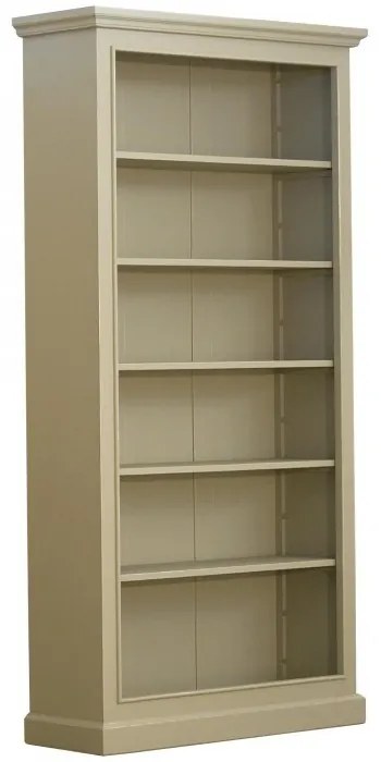 Biblioteca, verde, din lemn de pin cu aspect vintage, single, Lyon