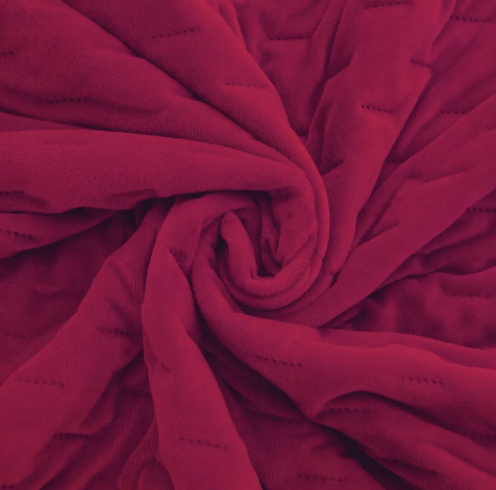 Patura de pat din catifea ASTRALIA, roz inchis Dimensiune: 200 x 220 cm