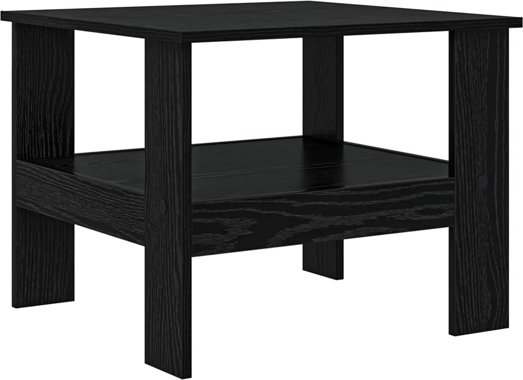 vidaXL Masă de cafea Stejar Negru 57 x 55 x 45 cm Lemn compozit