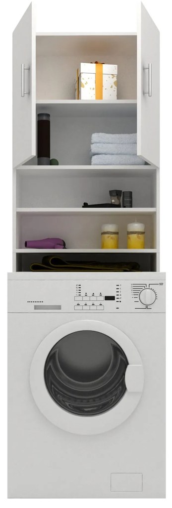 Dulap Masina de Spalat Fyn, Alb, 65 x 27 x 190 cm