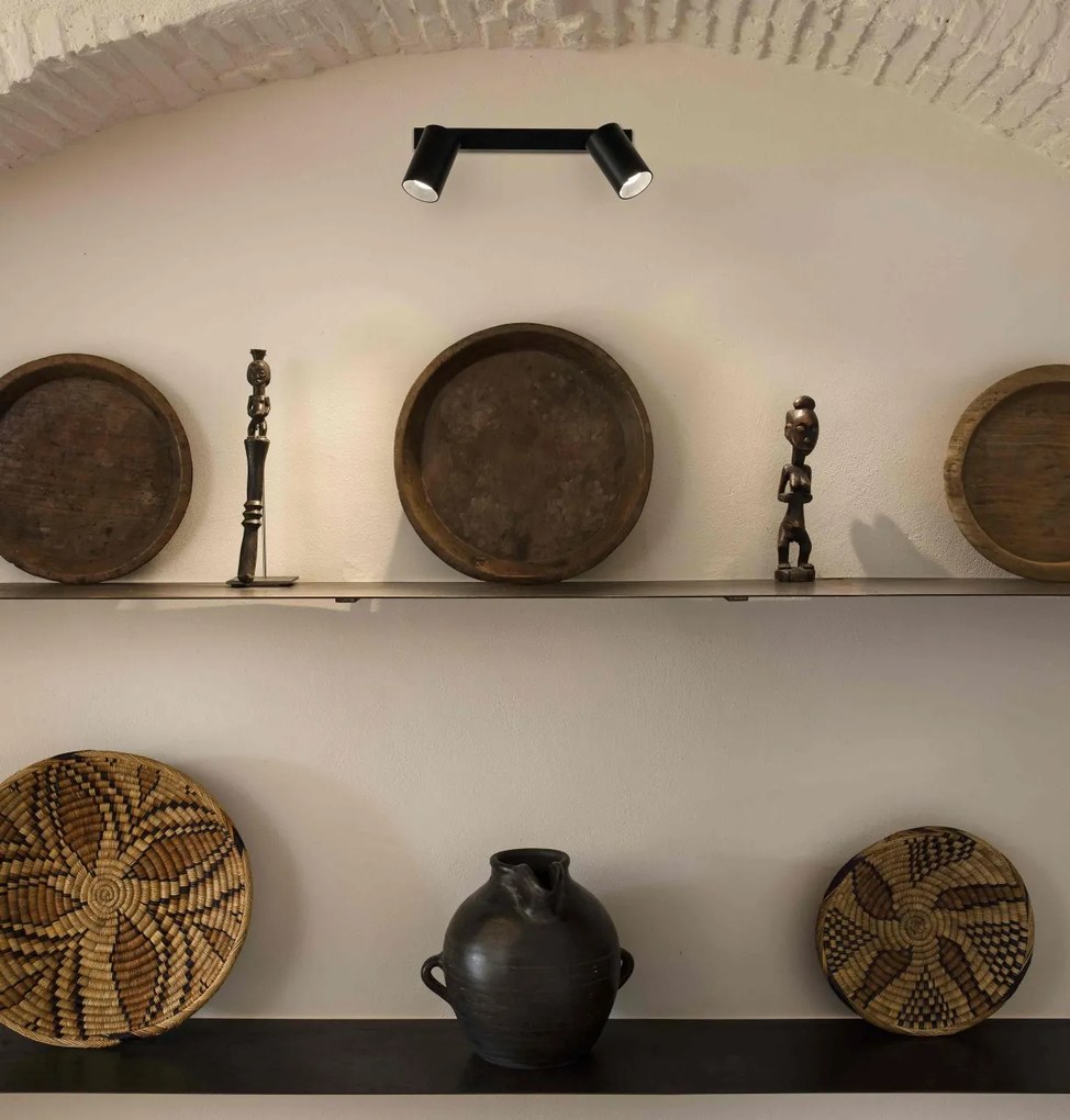 Aplica perete / tavan cu 2 spoturi directionabile design modern STAN 2L alba