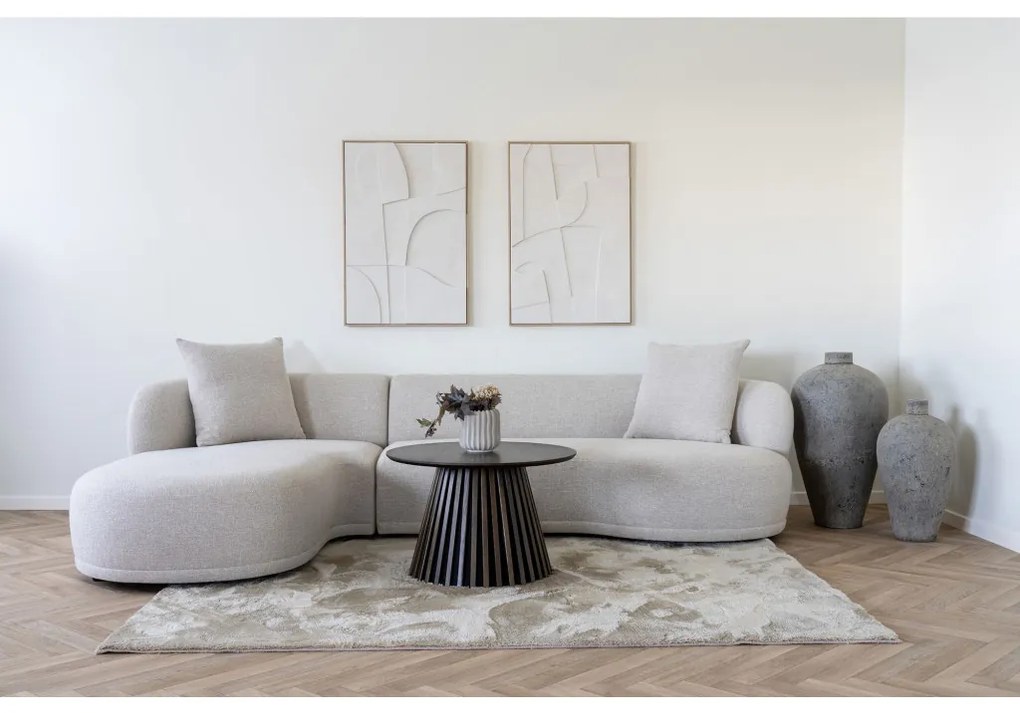 Canapea Kingston cu 2 perne, orientată spre stânga, naturală, HN1295