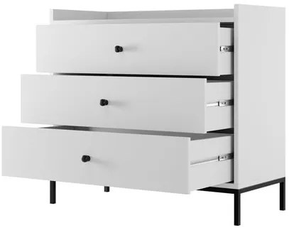 Set mobilier living Tezarta II (Alb + Negru) . 1105980