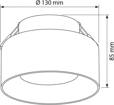 Brilagi-LED Lampă LED RGB încastrată dimmabilă AURA LUX 1xGX53/14W/230V Wi-Fi Tuya negru/fumuriu