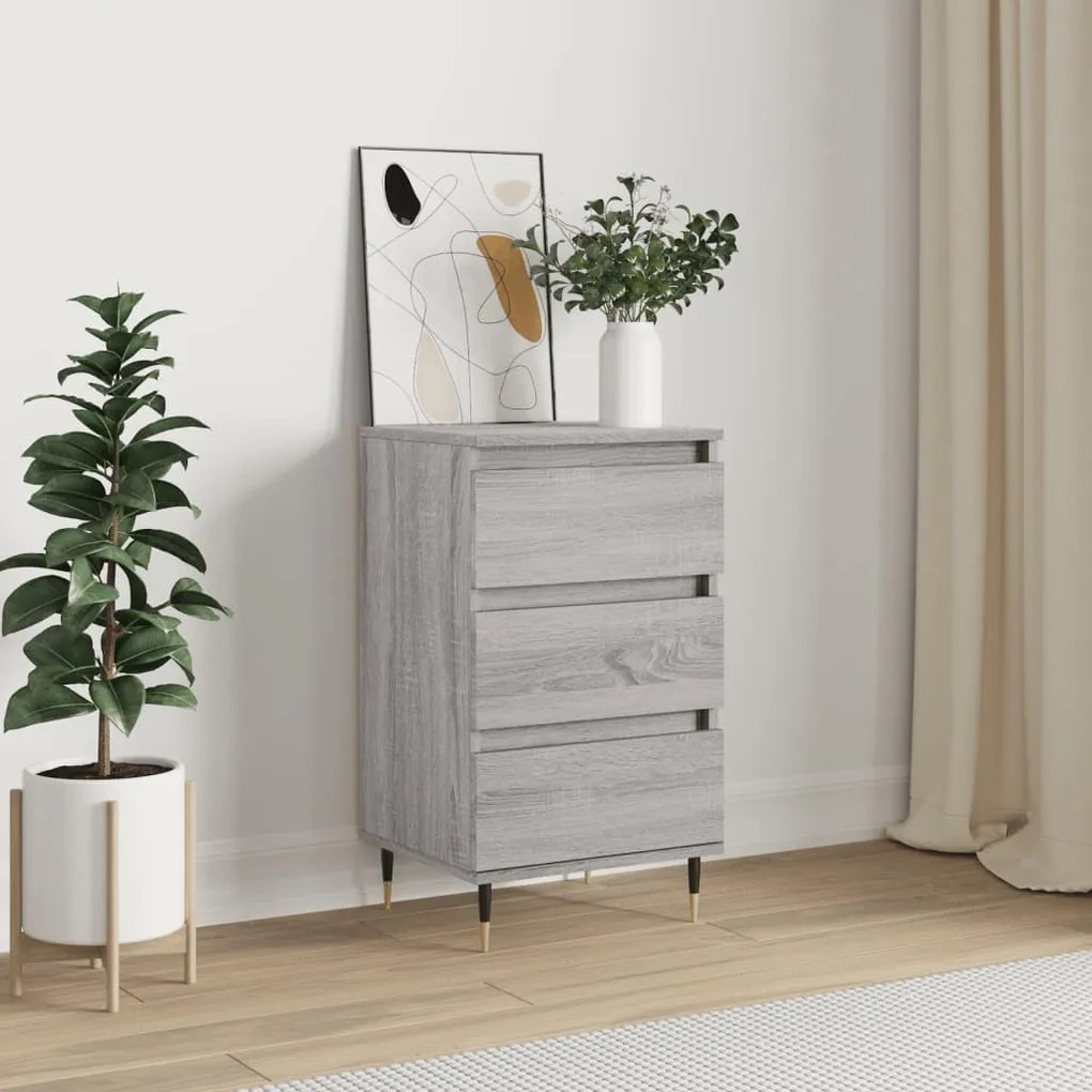 831090 vidaXL Dulap, gri sonoma, 40x35x70 cm, lemn prelucrat