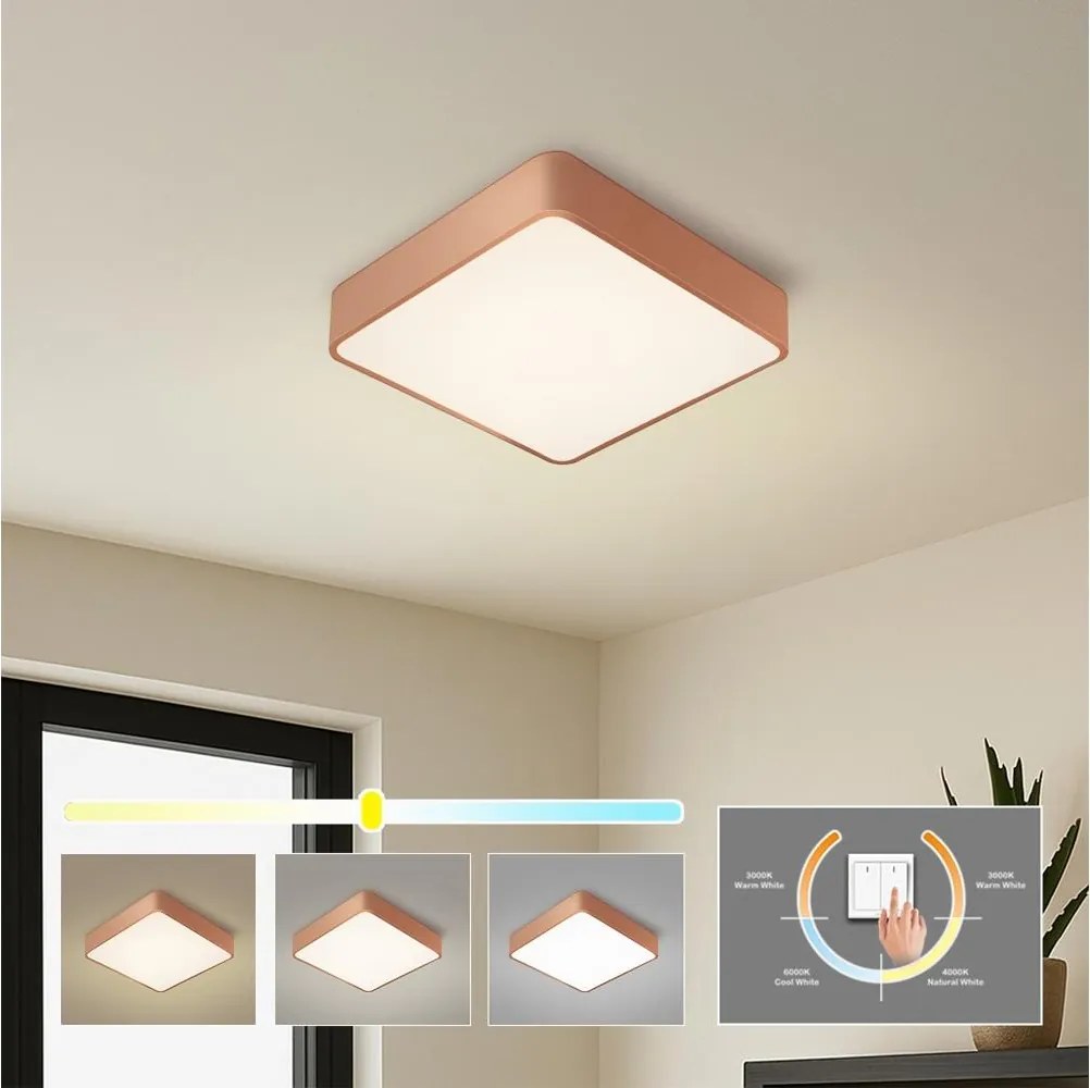 Brilagi - Plafonieră LED POOL/36W/230V 3000/4000/6000K 40x40 cm bronz