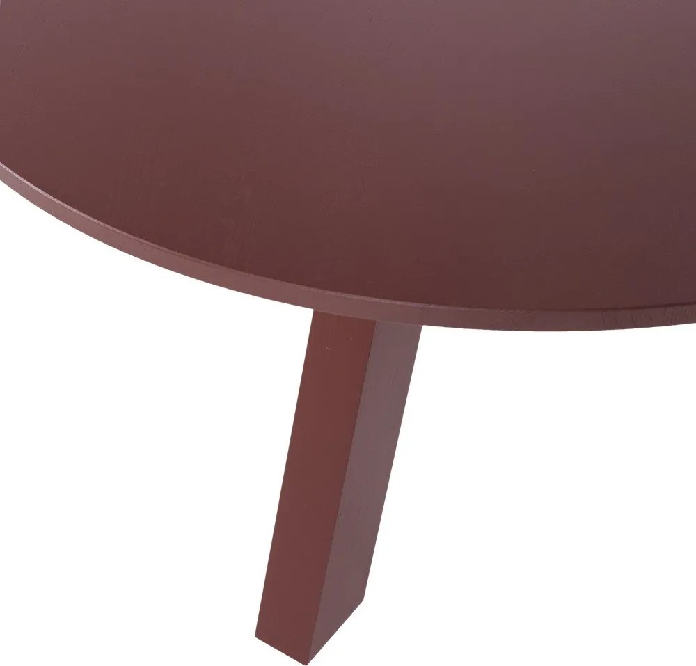 Masă de dining rotundă din lemn de stejar ø 129 cm Rhonda – WOOOD