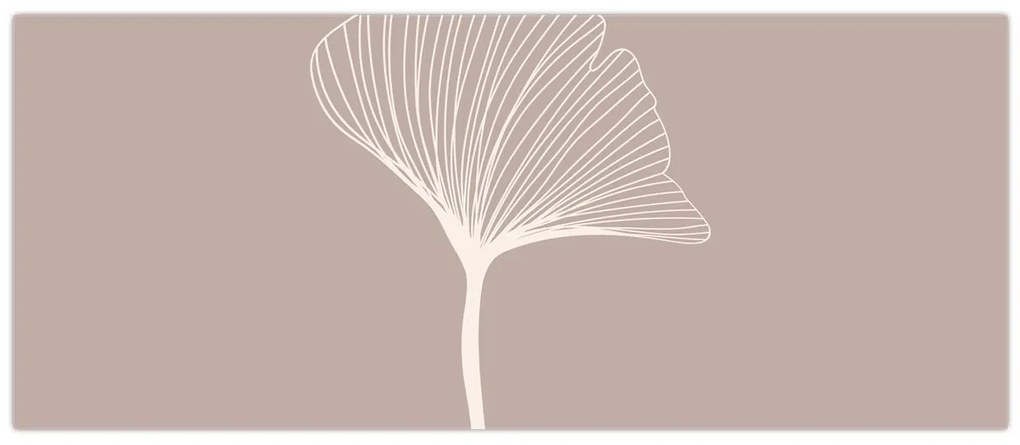 Tablou - Frunze bej N⁰5 (120x50 cm)