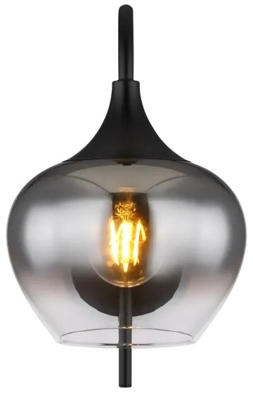 Lampă de perete MAXY 1xE27/40W/230V negru Globo 15548W