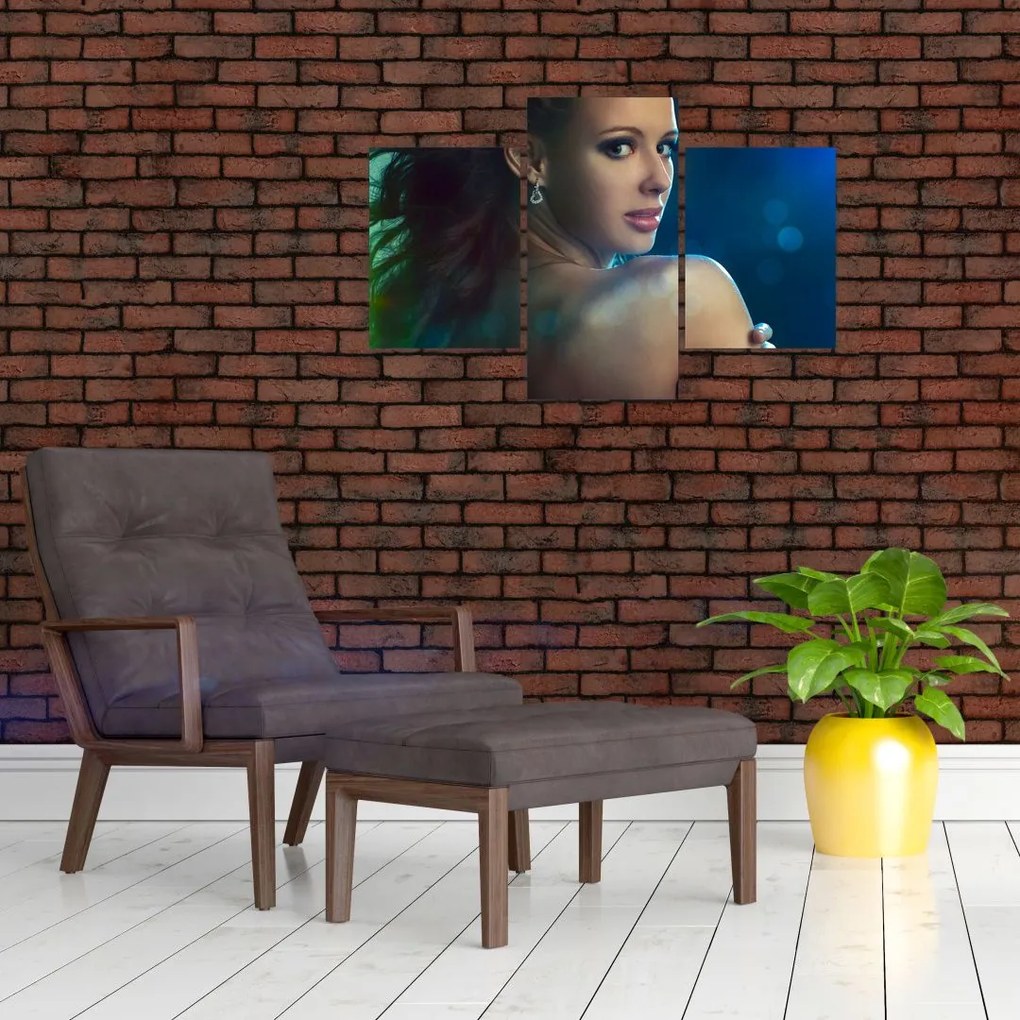 Tablou - Privirea unei femei tinere (90x60 cm)