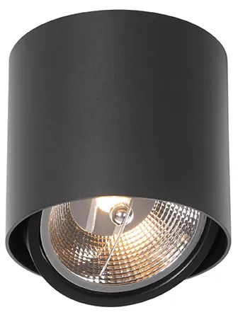 Spot negru cu montaj la suprafață, reglabil, GU10, 111mm - Impact