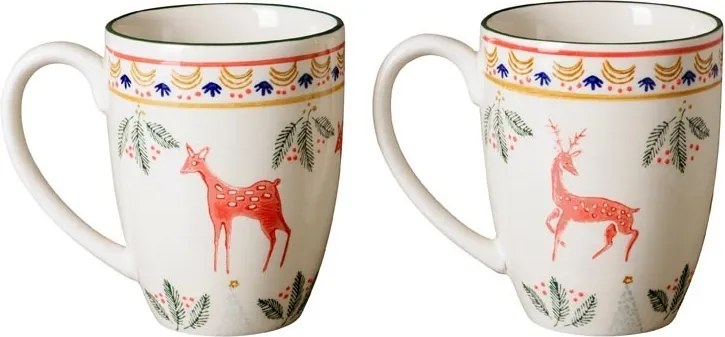 Set 2 cani din ceramica, "Frimas"