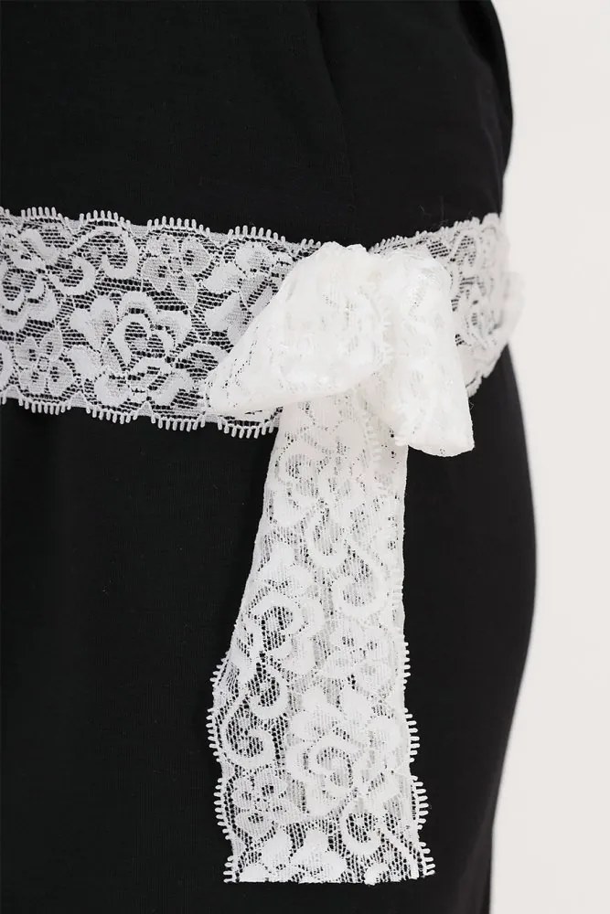 Pijamale femei ROZALIE din bambus XL Negru / Black