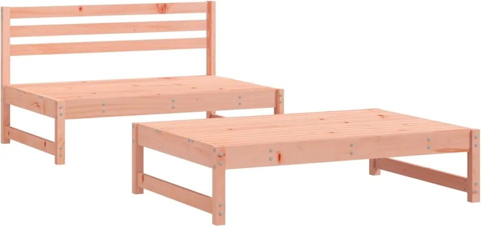 vidaXL Set mobilier relaxare grădină, 2 piese, lemn masiv Douglas