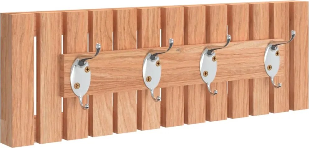 vidaXL Cuier de perete, 42x8,5x14 cm, lemn masiv de nuc