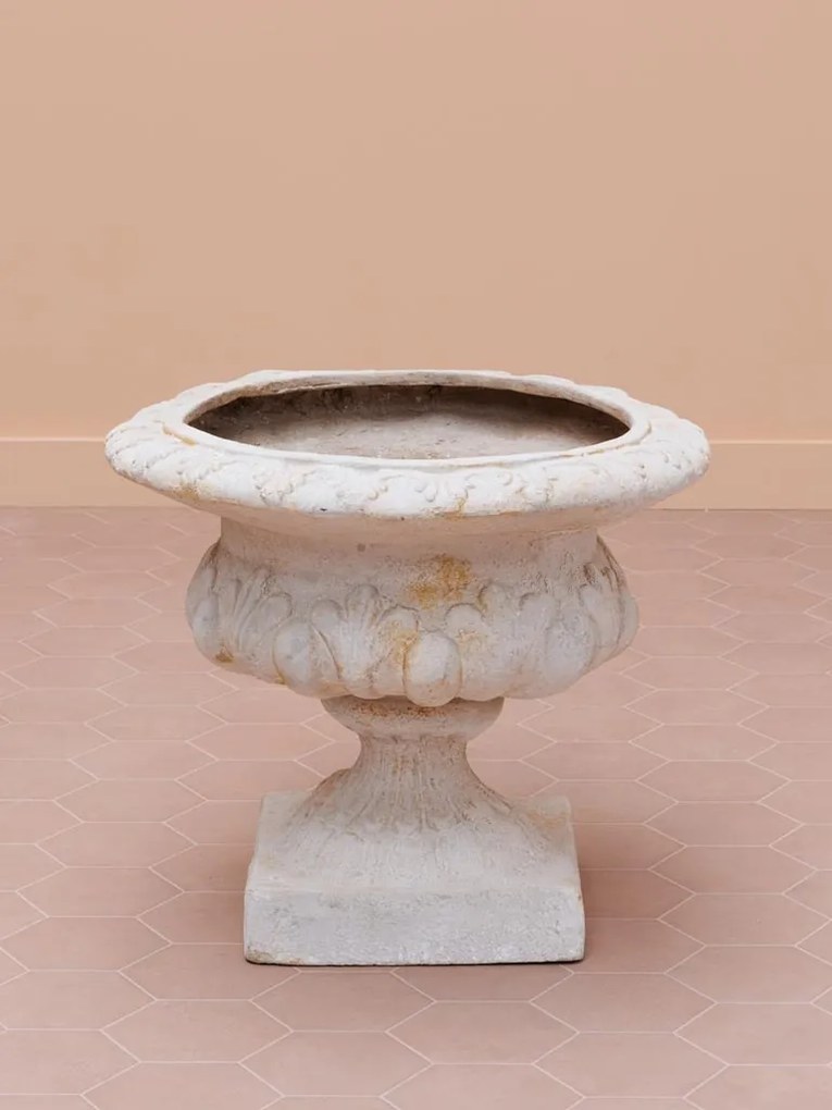 Jardinieră de exterior din oxid de magnesiu și fibră de sticlă, H49 cm, "Florence"