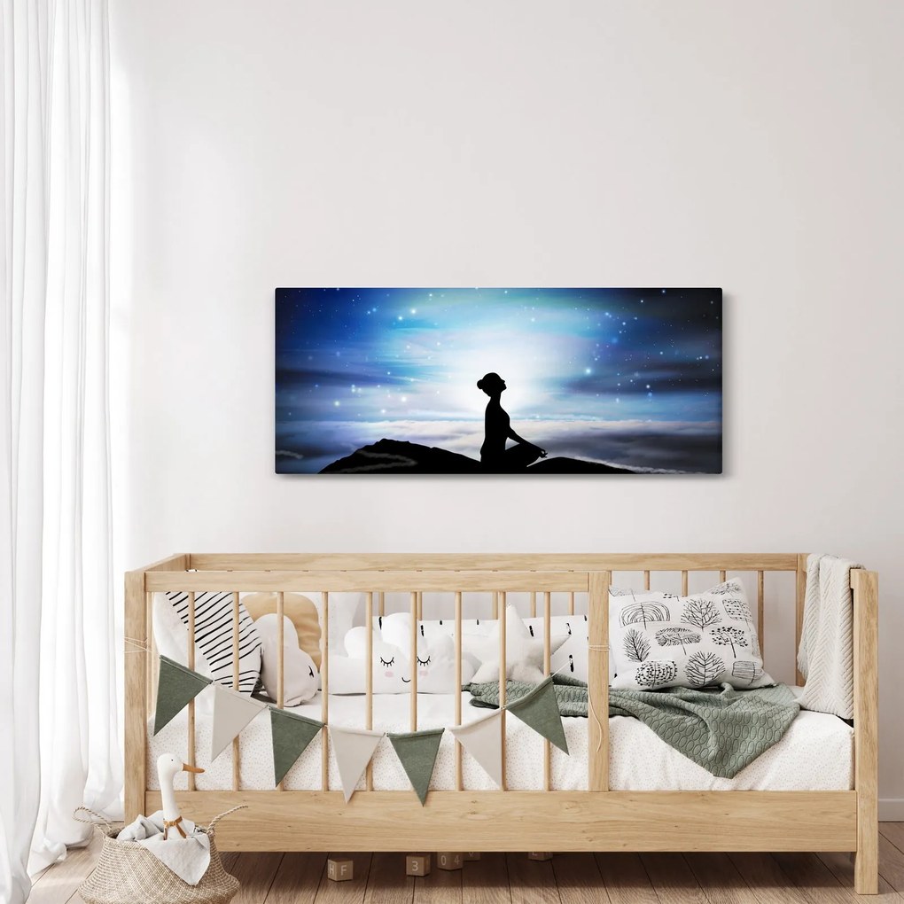 Tablou - Femaia meditând (120x50 cm)