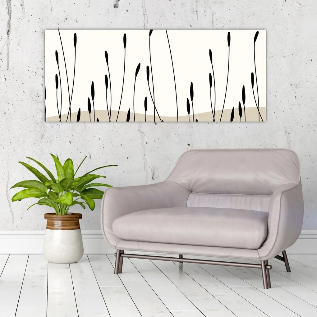 Tablou - Pajiște grafică N⁰3 (120x50 cm)