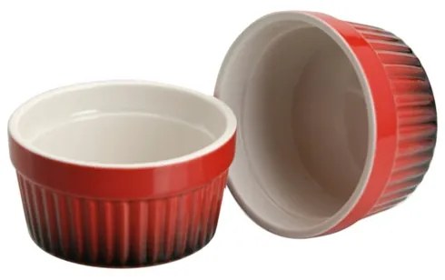 Set 2 vase pentru cuptor Cuisine din ceramica rosie 200ml