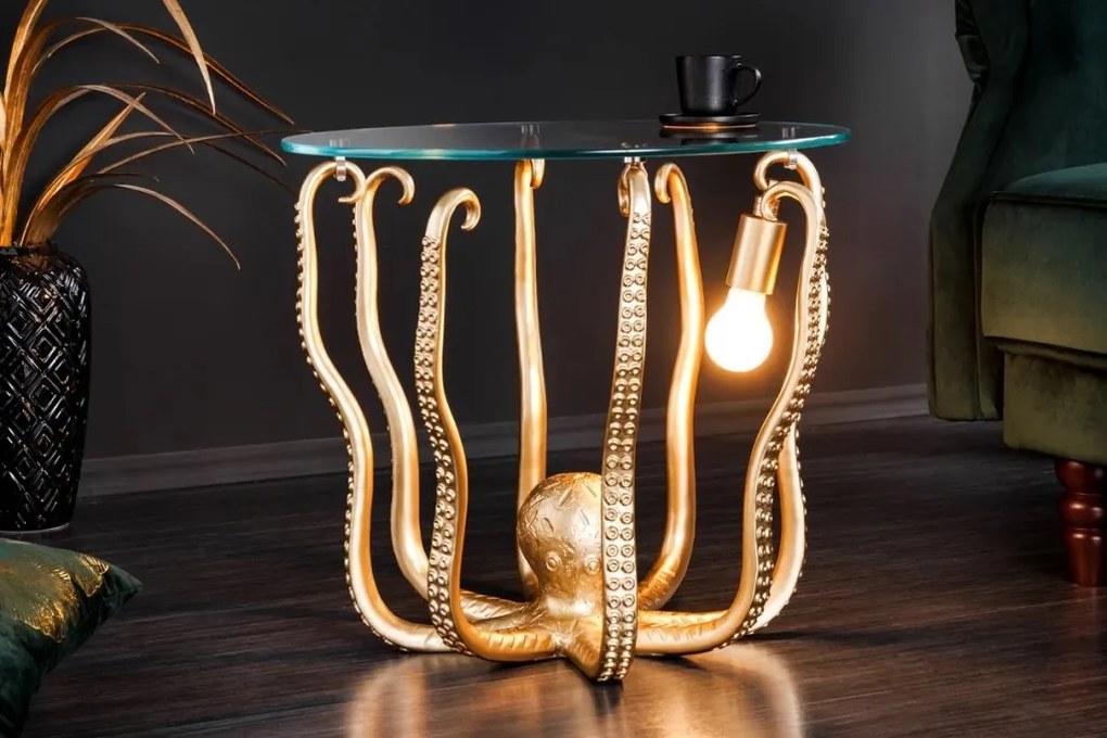 Masuta de cafea cu iluminat OCTOPUS 50cm