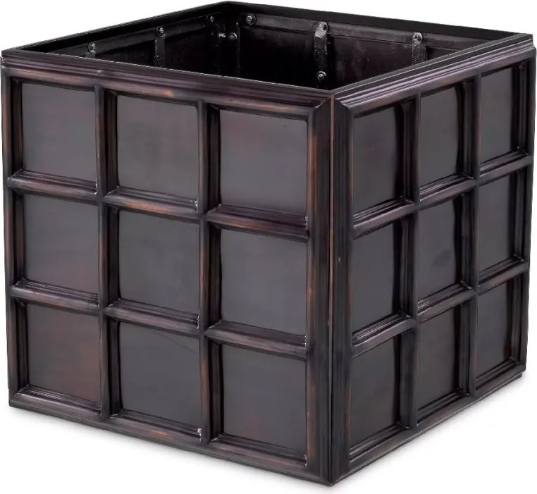 Ghiveci, Vas decorativ din otel inoxidabil Grid S bronz vintage