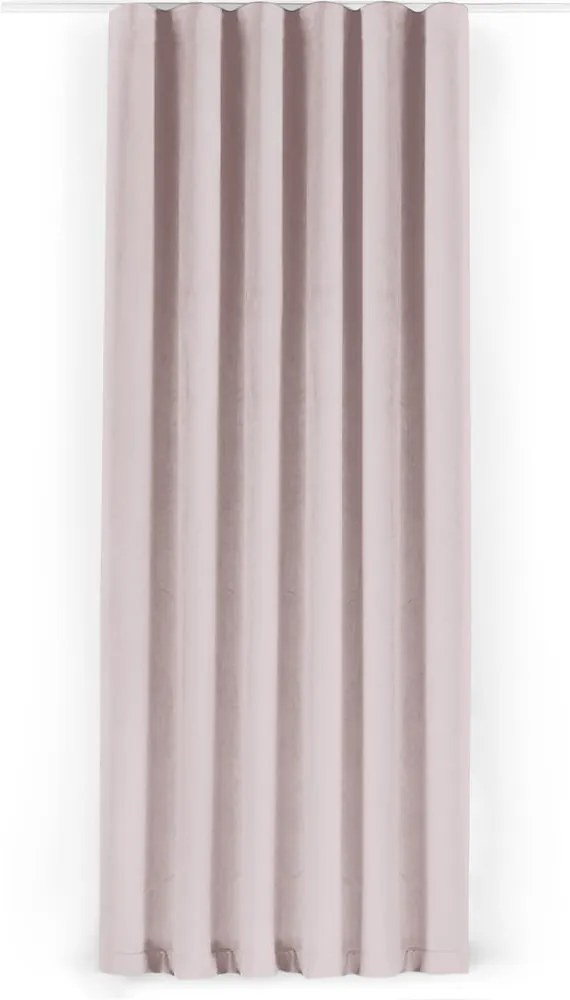 Draperie roz-deschis dimout (semi-opacă) din catifea 140x225 cm Velto – Filumi