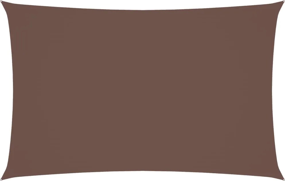 vidaXL Pânză parasolar, maro, 2,5x5 m, țesătură oxford, dreptunghiular