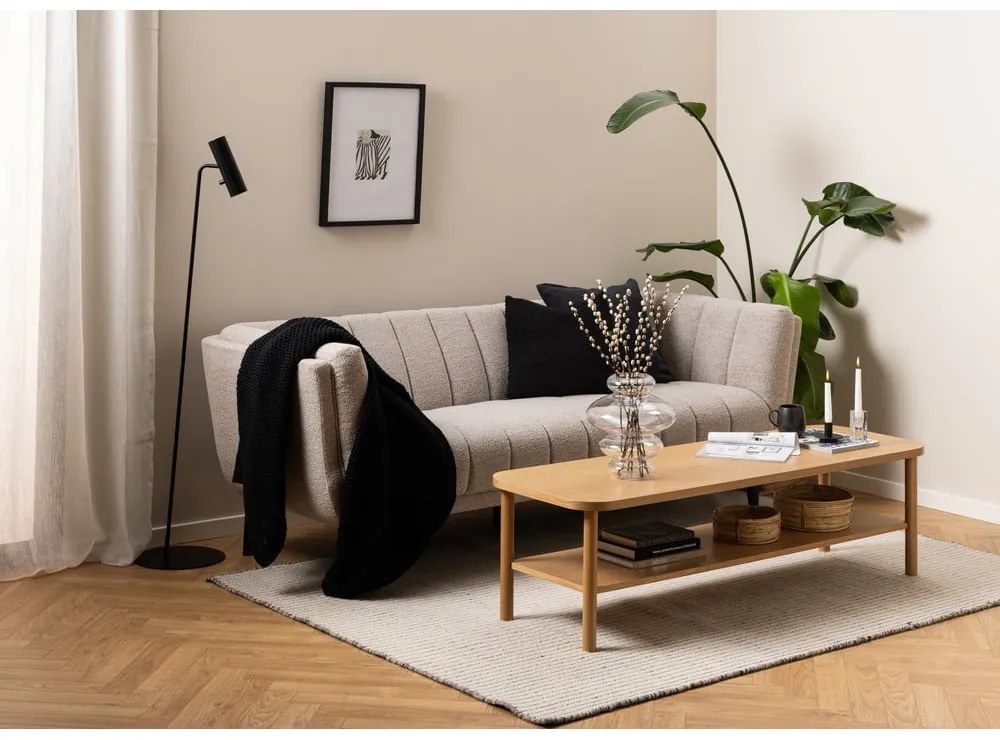 Măsuță de cafea în culoare naturală cu aspect de lemn de stejar 50x150 cm Banbury – Actona