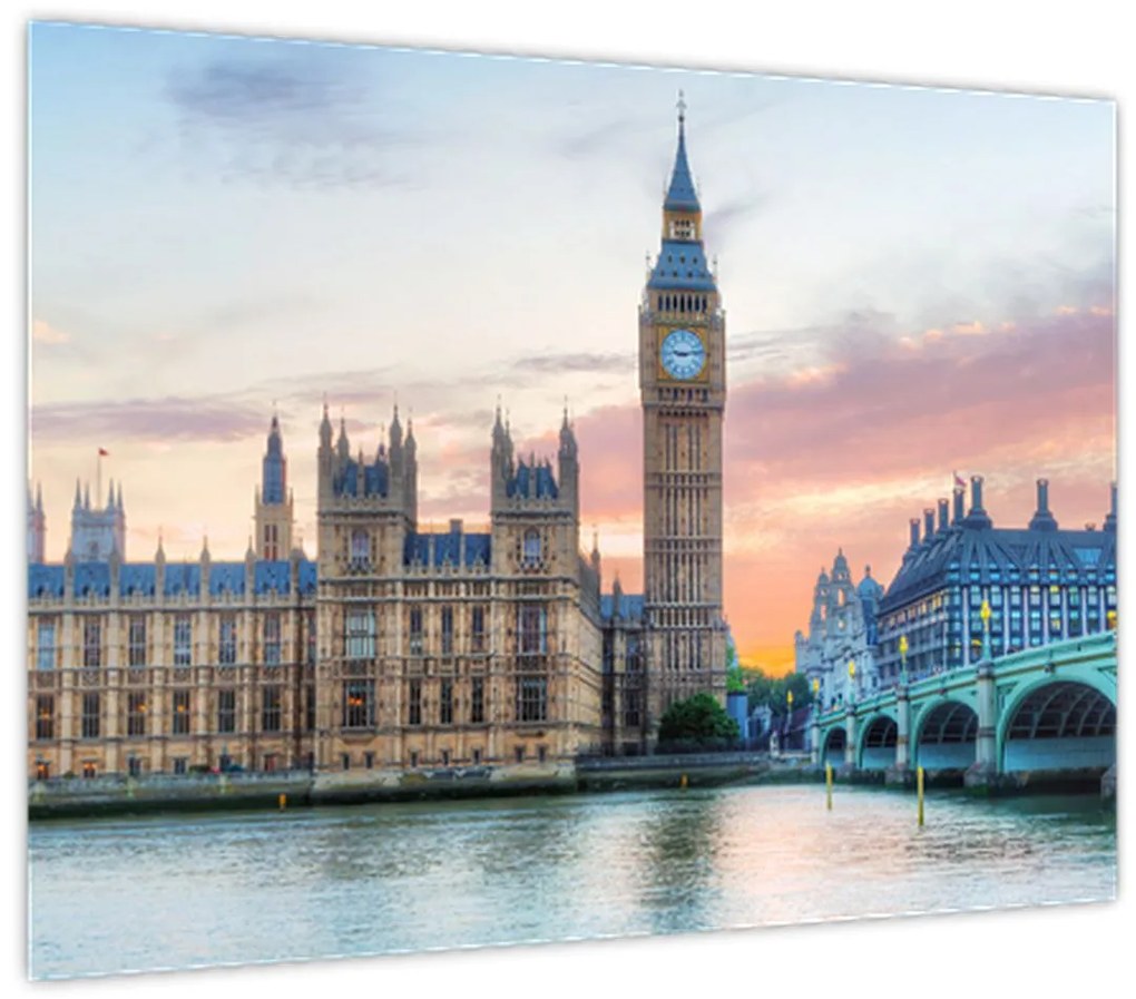 Tablou - Londra în culori pastelate (70x50 cm)