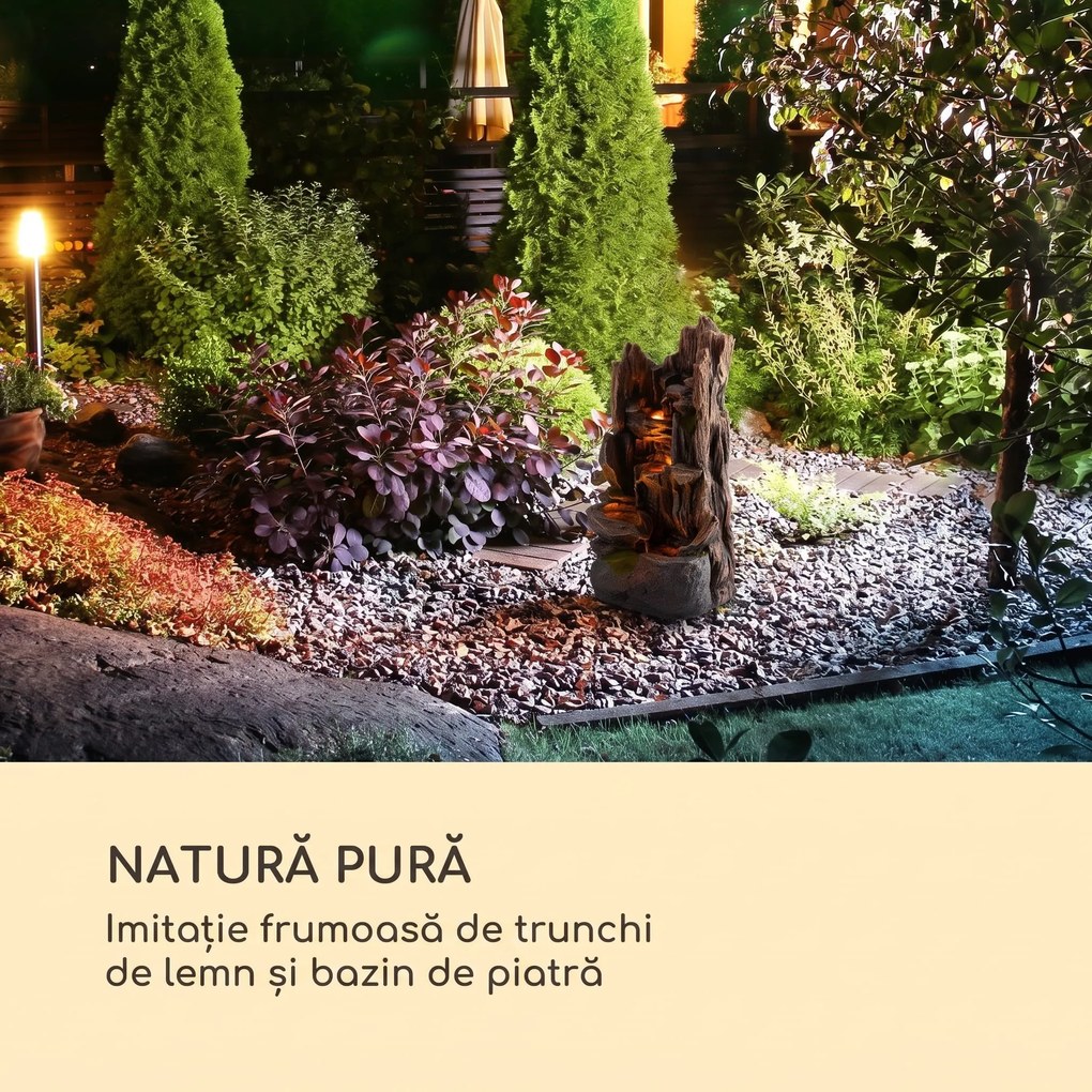Blumfeldt Fântână solară Mystic Tree cu iluminare LED, poliresină