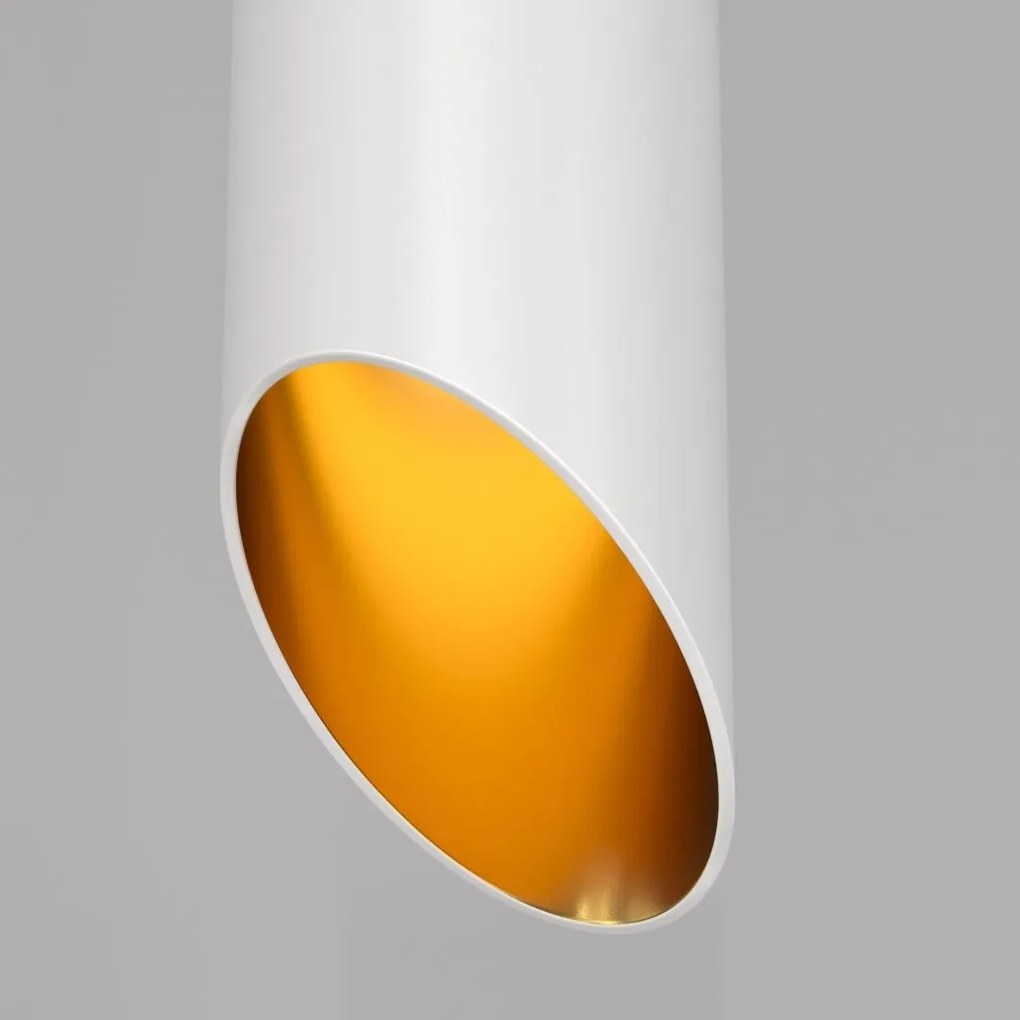 Pendul design tehnic Lipari alb, auriu