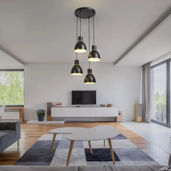 Rabalux 5604 - Lustră pe cablu MACKENZIE 4xE27/60W/230V