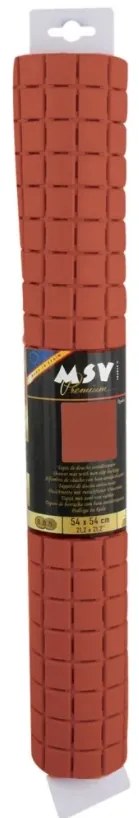 Spirella Suport antiderapant pentru duș QUADROPremium, teracotă, 54 x 54 cm