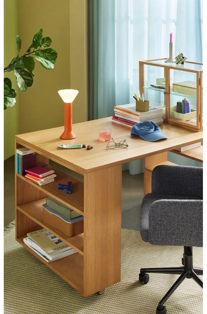 Veioză portocalie cu intensitate reglabilă (înălțime 30 cm) Flash – Hübsch