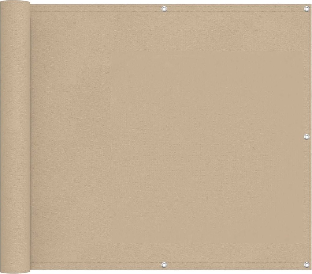vidaXL Ecran de balcon Bej 100 x 800 cm Material Oxford