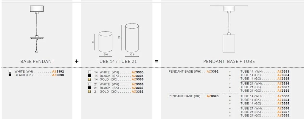 Pendul cu spot design modern PENDANT BASE Erebus 21 alb