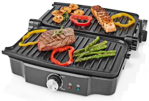 Grătar de contact 1500W/230V Nedis KAGR131FSR