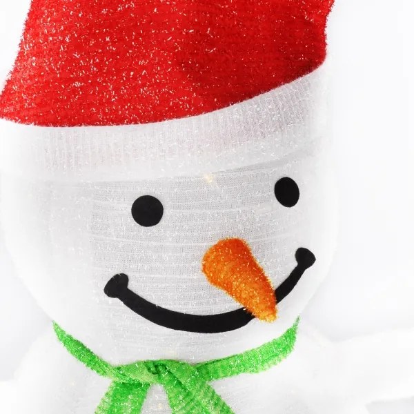 Brilagi - Decorațiune de Crăciun LED pentru exterior, 40 LED, 3x AA, IP44, om de zăpadă