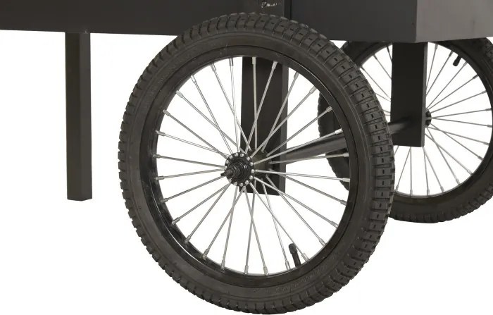Stand decorativ din metal si lemn cu copertina, „Market Style”