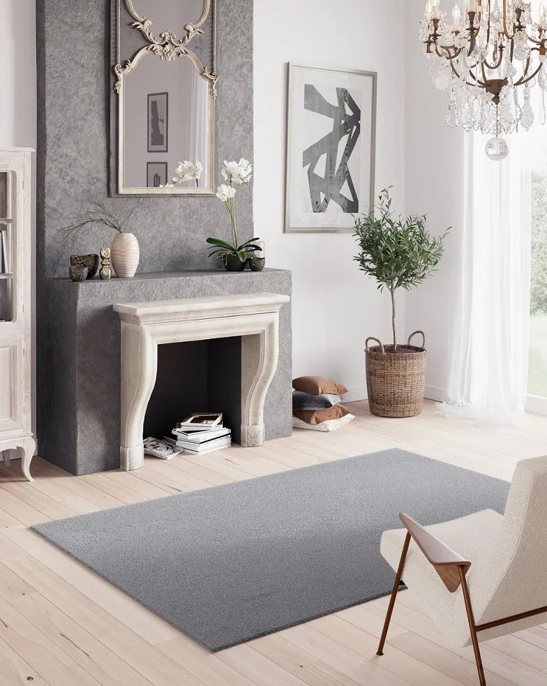 Covor Belgian Sky din Microfibra Lavabil Fir moale