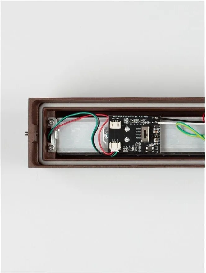 Aplica exterior corten liniara 50cm IP65 LED CCT PRISMATIC